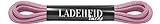 Ladeheid Qualitäts-Schnürsenkel Gewachst LAMTW05, Rundsenkel für Business-, Anzug- und Lederschuhe, ø 3 mm, Längen 40-130 cm (Rosa, 80 cm/ø 3 mm)