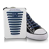 Blauwerk® Silikon Schnürsenkel - elastische Schnürsenkel für Kinder und Erwachsene - Schnürsenkel ohne binden - Gummi Schuhbänder in 13 Farben erhältlich