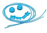 mumbi elastische Schnürsenkel mit Schnellspanner - Schnellschnürsystem in blau