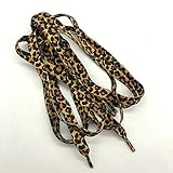 Egurs 2 Paar Leopard Schnürsenkel,Schuhe String,120cm